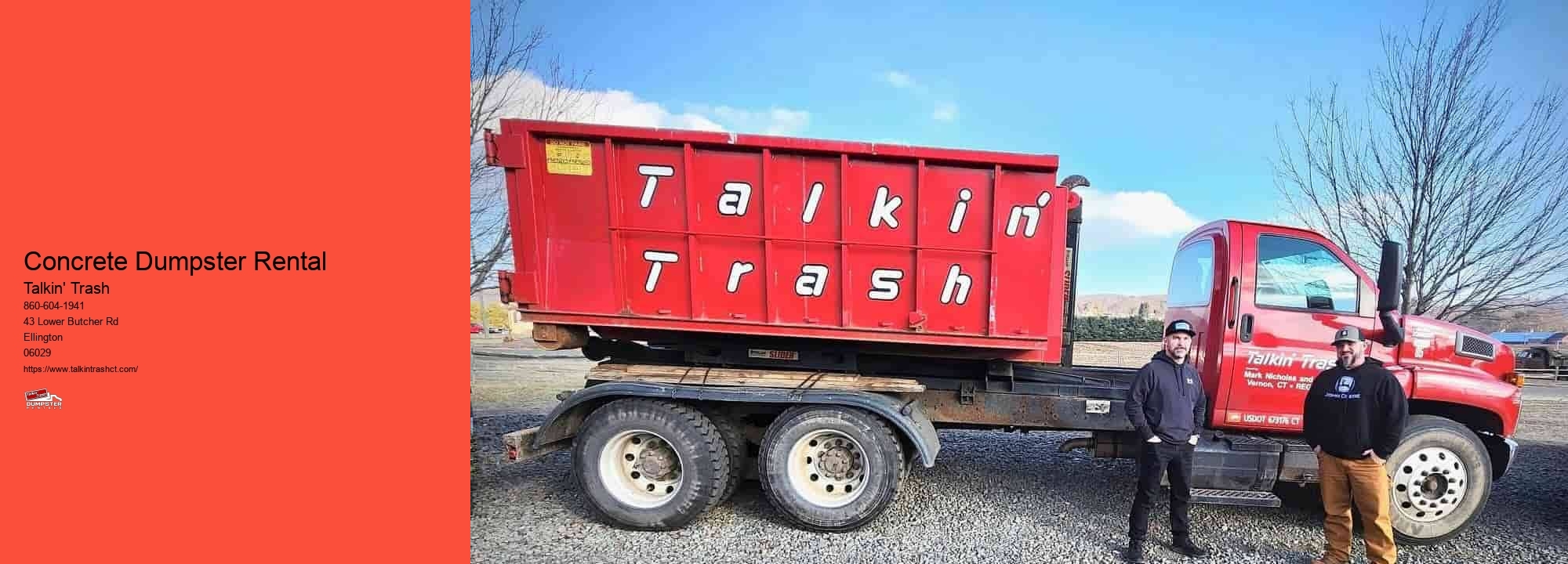 Concrete Dumpster Rental